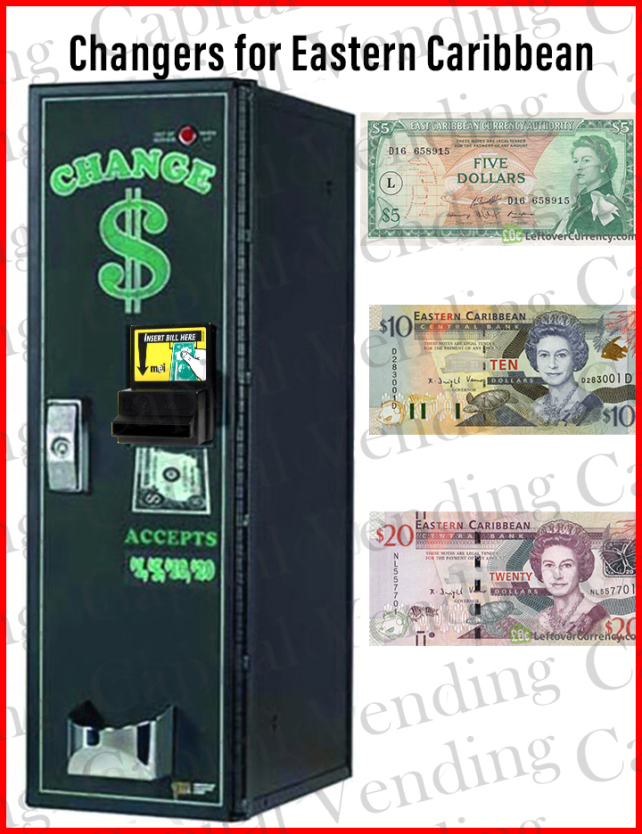 Dollar Bill Changer for Eastern Caribbean > Changers for International